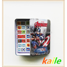 Carton thème-American Hero domino en boîte de fer-blanc